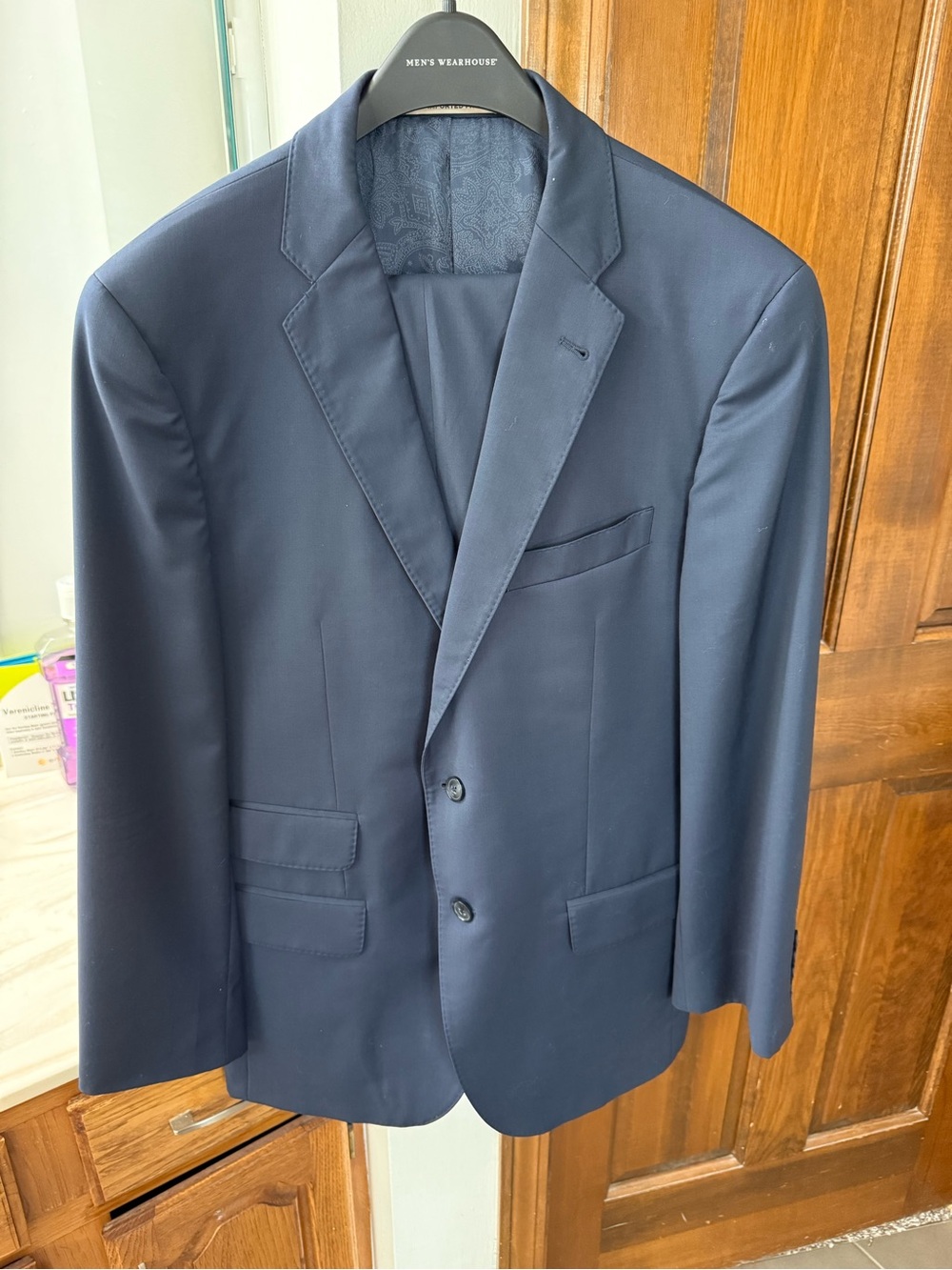 Men's warehouse Navy Two-Button Sport Coat and pants by Joseph Abboud
